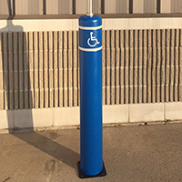 ADA Handicap Symbol Flexbollard Signpost