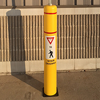 Pedestrian Crossing Symbol Flexbollard Signpost