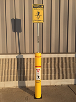 Pedestrian Crossing Symbol Flexbollard Signpost