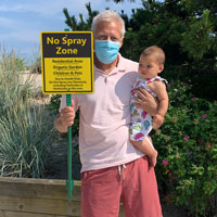 No Spray Zone Residential Area LawnBoss Sign