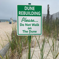 Do Not Walk On The Dune LawnBoss Sign