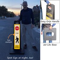 LotBoss Stop Pedestrian Crosswalk Portable Kit
