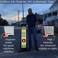 LotBoss "Event Parking 'with Straight Ahead Arrow Portable Kit