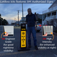LotBoss "CAUTION Watch Out For Falling Ice & Snow 'Portable Kit