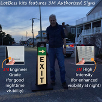 LotBoss "Exit 'Sign Kit w/ Left and Right Arrow