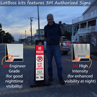 Do Not Block Driveway Vehicle Towed LotBoss Portable Kit
