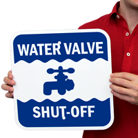 Water Valve Sign