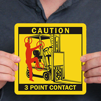 3 Point Contact Labels - Forklift Seat