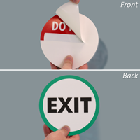 Do Not Enter Exit Door Decals