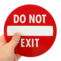 Enter Do not Exit Door Decals