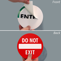 Enter Do not Exit Door Decals
