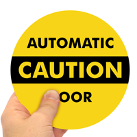 Caution Automatic Door Decals