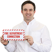 Fire Department Connection Label