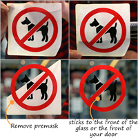 No Dog Symbol Label