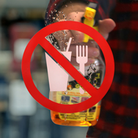 No Food & Drink Symbol Label