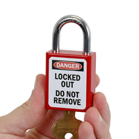 Danger Locked Out Remove By Padlock Label