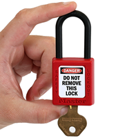 Danger Do Not Remove Lock Padlock Label