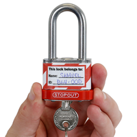 Equipment Locked Out Padlock Label