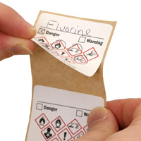 Grab-a-Label Paper See SDS GHS Secondary Label
