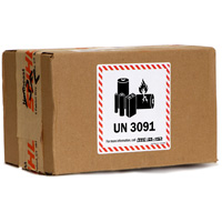 UN 3091 Lithium Battery Label