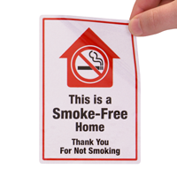 This Is A Smoke Free Home No Smoking Label Set
