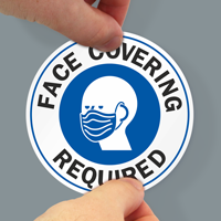 Face Covering Required Face Covering Window Decal