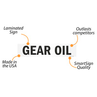 Gear Oil Chemical Label