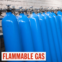 Flammable Gas Safety Label