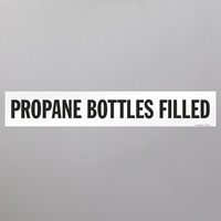 Propane Bottle Filled Chemical Label