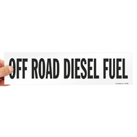 Off Road Diesel Fuel Label
