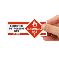 Liquefied Petroleum Gas Class 2 Flammable Label