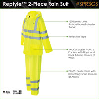 Reptyle™, Class 3, Hi-Vis 2-Piece Rain Suit 