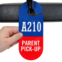 Parent Pickup Parking Permit Pass Hang Tag