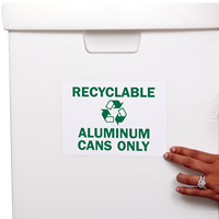 Recyclable Aluminum Cans Sign