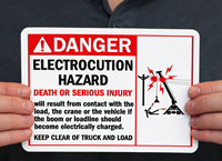 Danger Electrocution Hazard Death Injury Sign