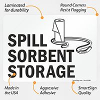 Spill Sorbent Storage (with graphic)