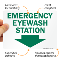 Emergency Eyewash Station Sign