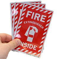 Fire Extinguisher Inside Label Set
