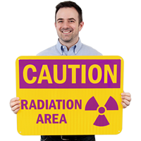 Caution Radiation Area Sign