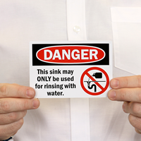 Custom Non-Potable Water Danger Sign