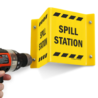 Spill Station Sign