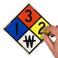 6 in. Engineer Grade NFPA Sign Placard Kit