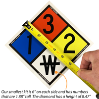 Magnetic safety sign kit
