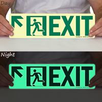 GlowSmart™ Directional Exit Sign, Arrow Up Sign