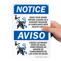Hand Washing Sign