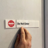 Do Not Enter Stacking Magnetic Door Sign