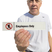 Employees Only Stacking Magnetic Door Sign