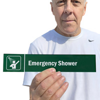 Emergency Shower Modular Magnetic Door Sign