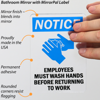Employees Must Wash Hands Before Returning to Work