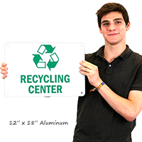 Recycling Center Sign
